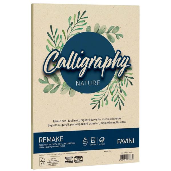 Carta Calligraphy Nature Remake - A4 - 120 …
