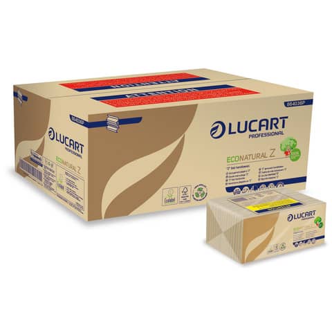 Asciugamani piegati a ''Z'' Lucart EcoNatural Z 21,5x23,5 …