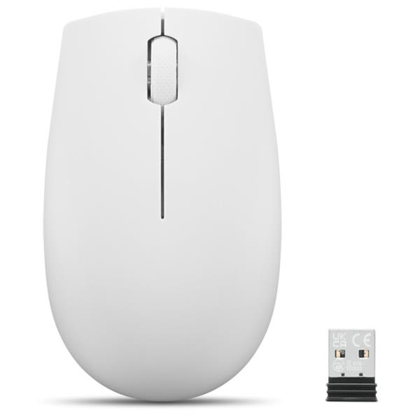 Lenovo Mouse wireless 300 compatto (Grigio Cloud), Ambidestro, …
