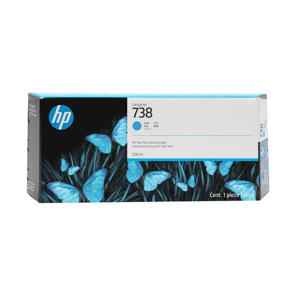 Hp - Cartuccia DesignJet Ink 738 - Ciano …