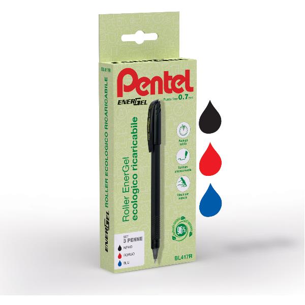 Roller Energel Recycology 96% - punta 0,7 mm …