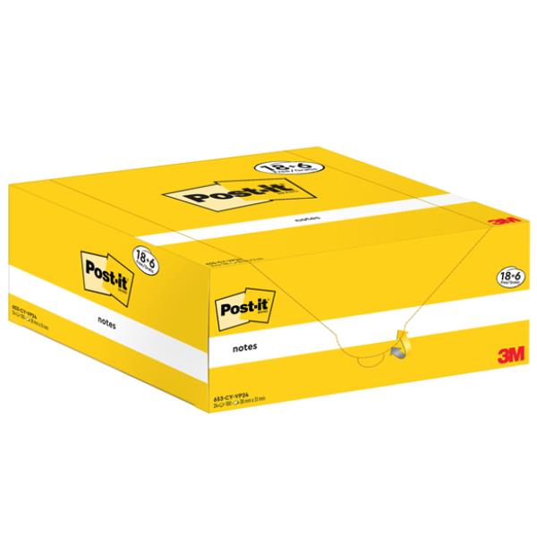 Blocco foglietti Post-it Notes - 653-CY-VP24 - 38 …