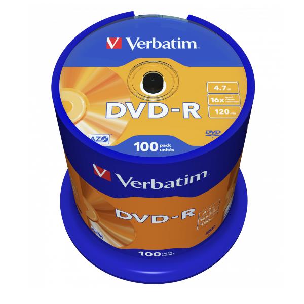 Verbatim - Scatola 100 DVD-R - serigrafato - …