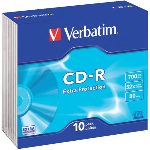 Verbatim - Scatola 10 CD-R DataLife Extra Protection …