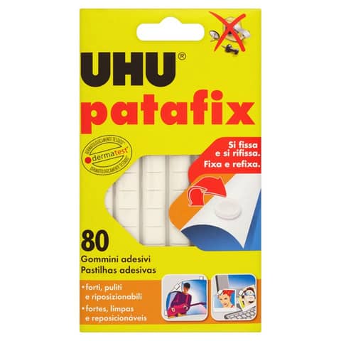Supporti in gomma adesiva UHU Patafix - bianco …