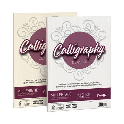 Carta Calligraphy Millerighe - A4 - 100 gr …