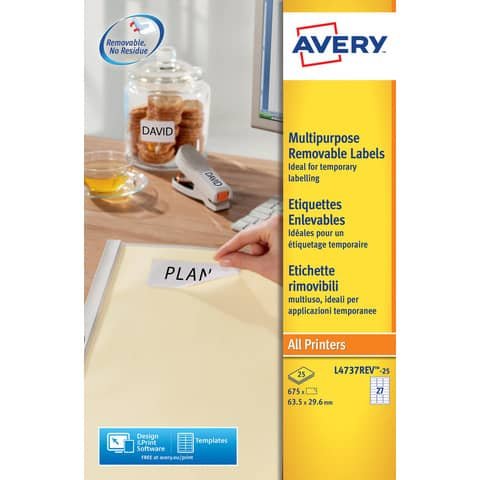 Etichette adesive L4730REV - in carta - angoli …