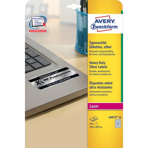 Etichette adesive L6013 - in poliestere - laser …