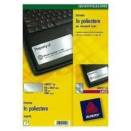 Etichette adesive L6012 - in poliestere - laser …