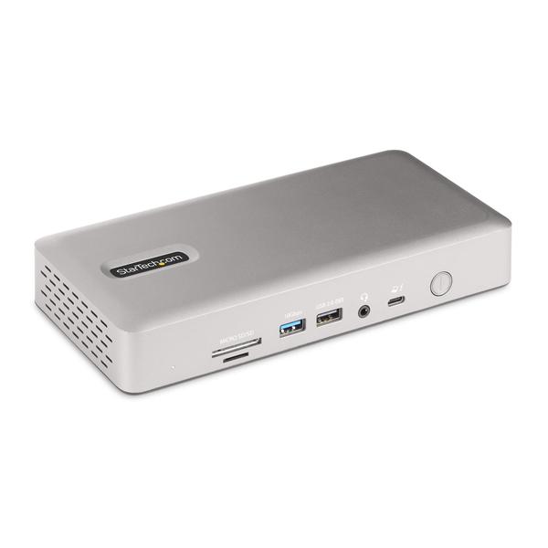 StarTech.com Thunderbolt 4 Multi-Display Docking Station, Quad/Triple/Dual Monitor Dock, 2x HDMI/2x DisplayPort, 7x USB Hub, 2.5 Gigabit Ethernet, 98W Power Delivery, for Windows/MacBook - TB4 Host Cable (132UE-TB4USB4DOCK) - Docking station - Thunderbolt