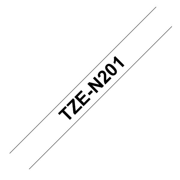 Brother - Nastro non laminato - Nero/Bianco - …