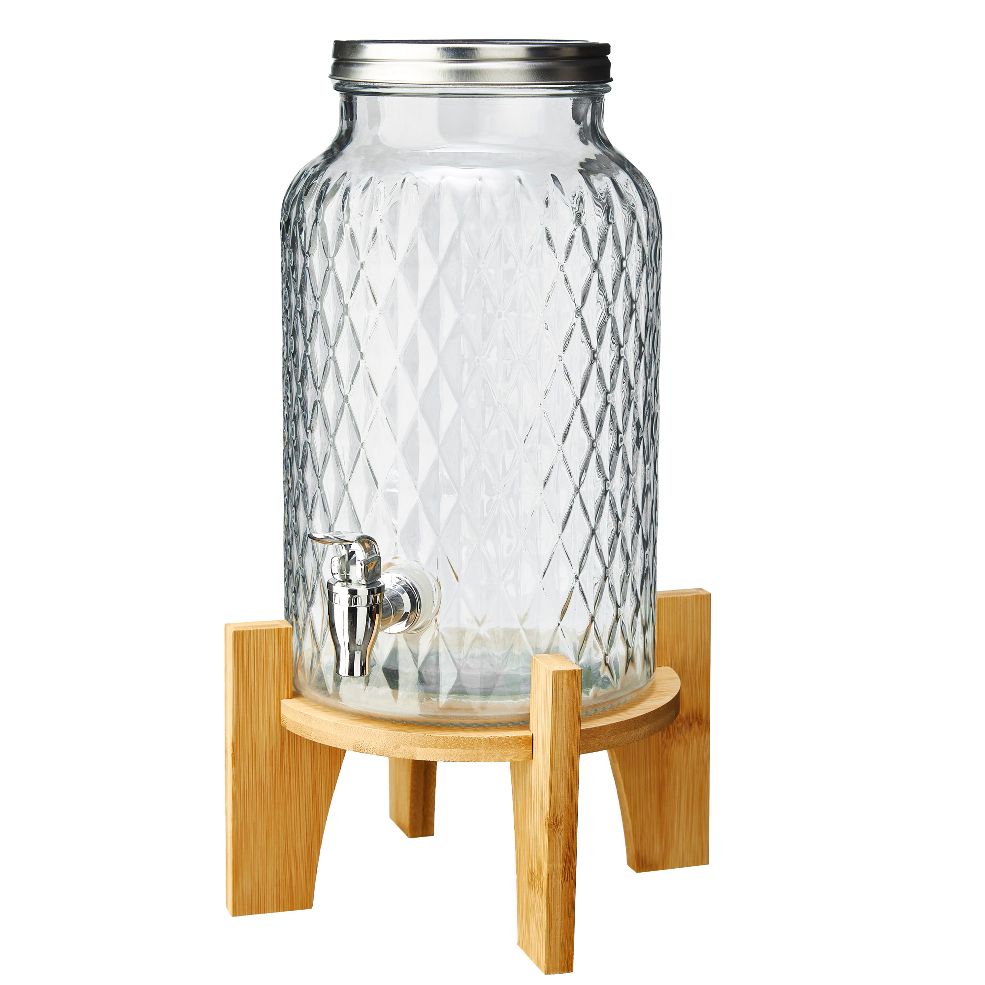 Caraffa con rubinetto - base bamboo - 5,6 …