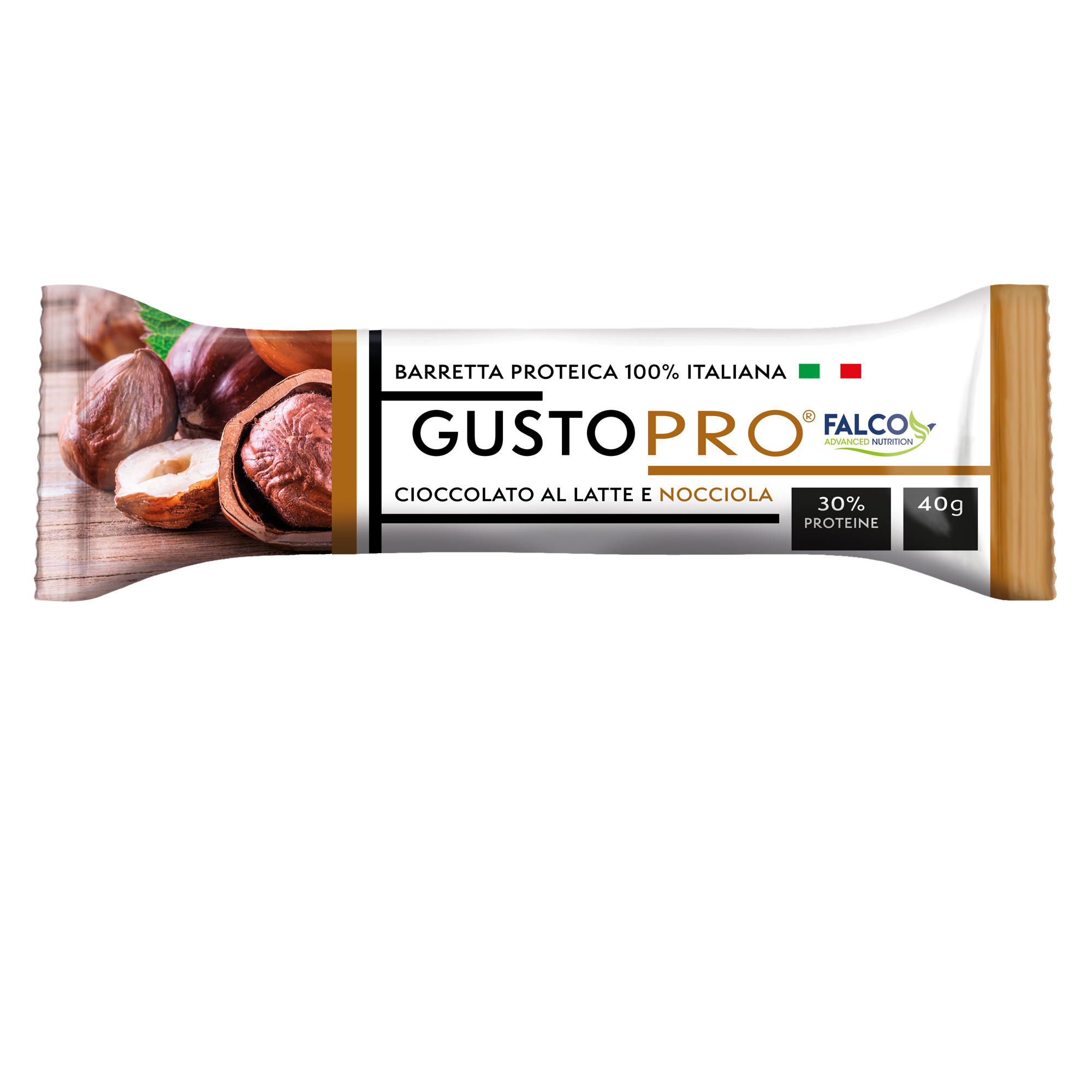 Barretta proteica GustoPro - cioccolato al latte e …