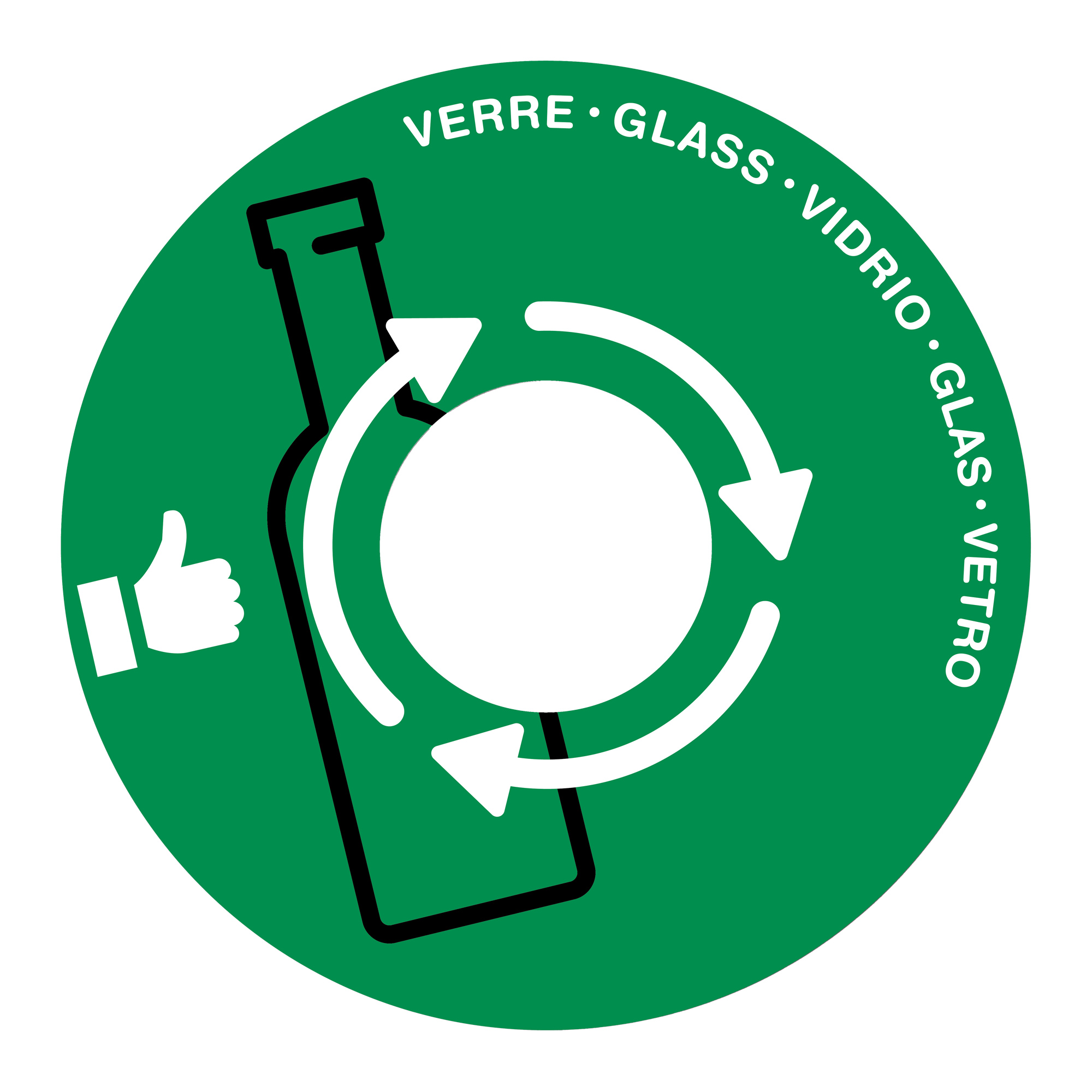 Coperchio raccolta vetro - per cestino 133R - …