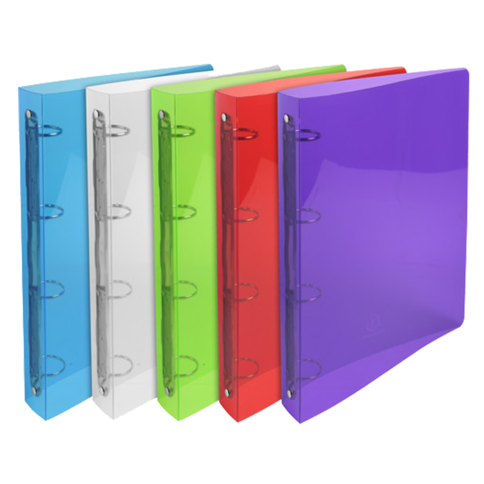 Raccoglitore rigato Crystal Colours - A4 Maxi - …
