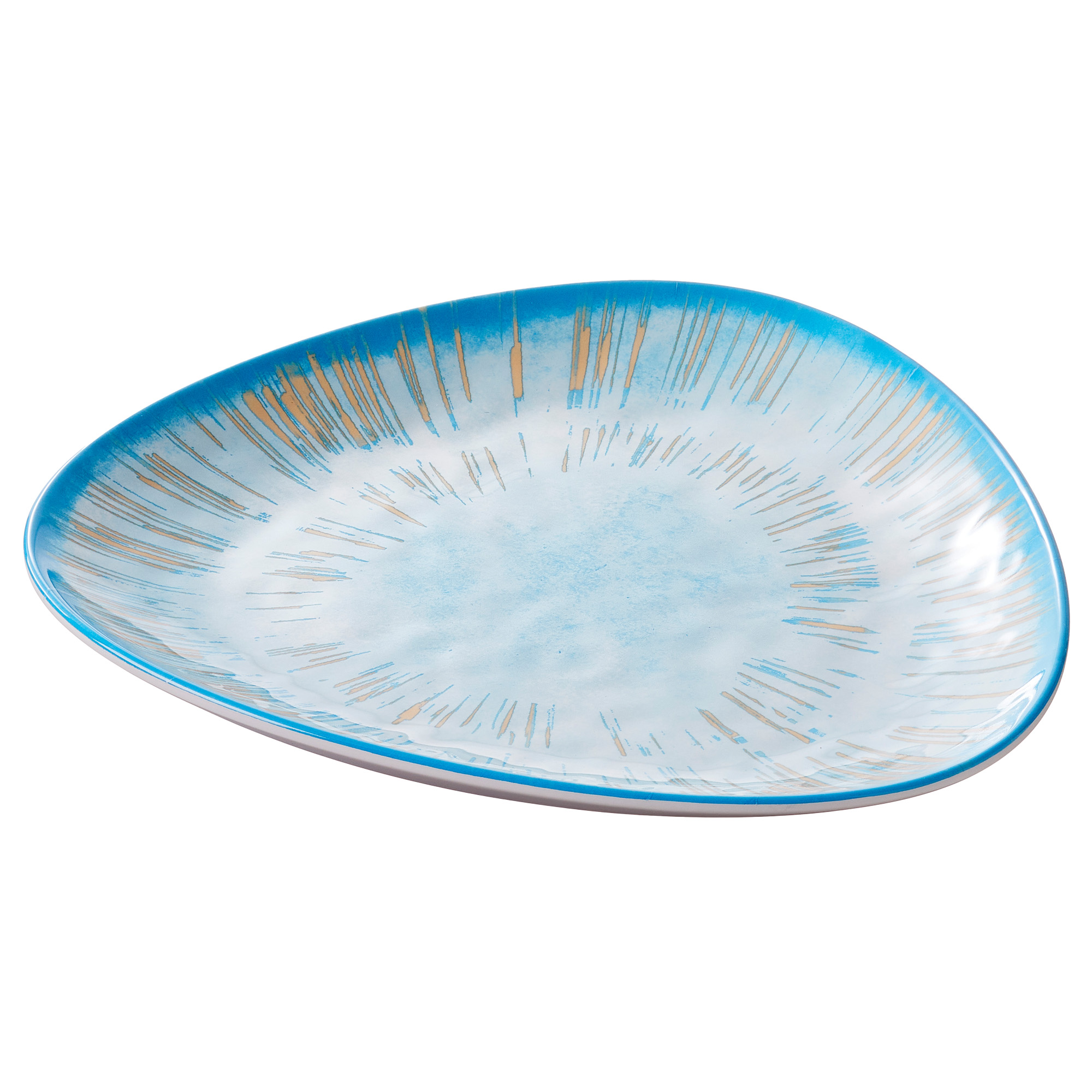 Piatto triangolare Linea Oceano 19x2,5cm melamina Leone