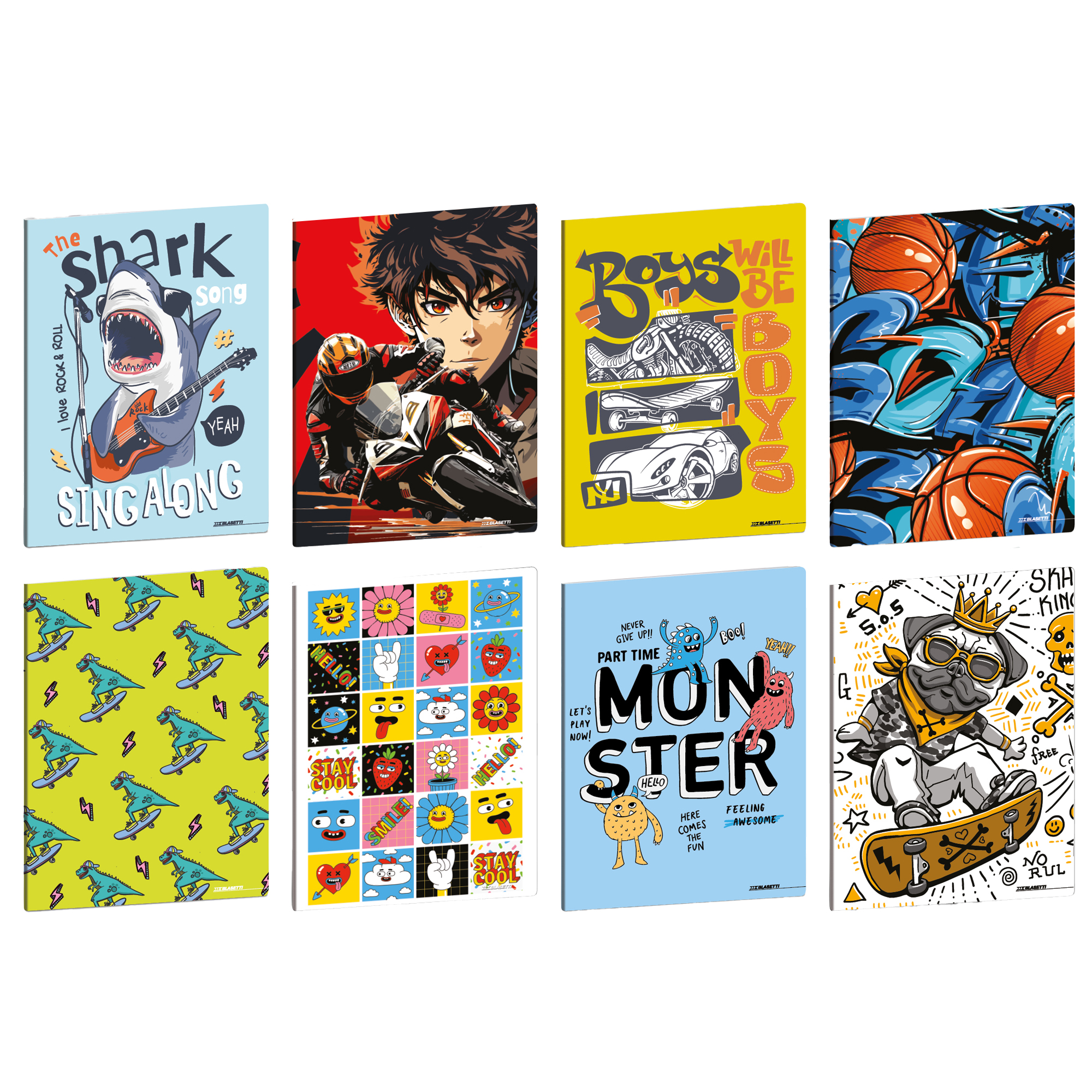 Maxiquaderno Kid Boy - A4 - 1 rigo …