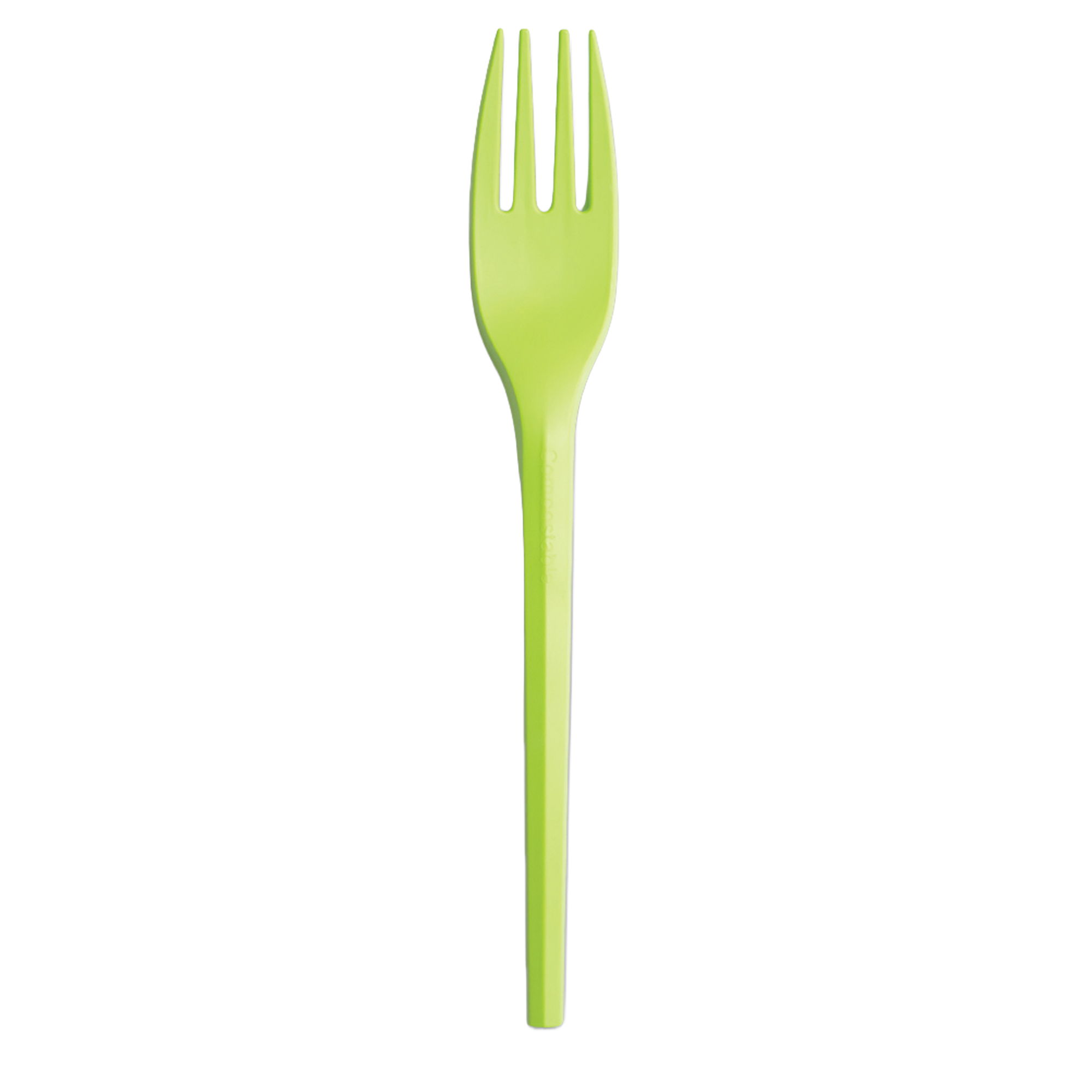 20 forchette monouso Ecocolor in CPLA 16cm verde …