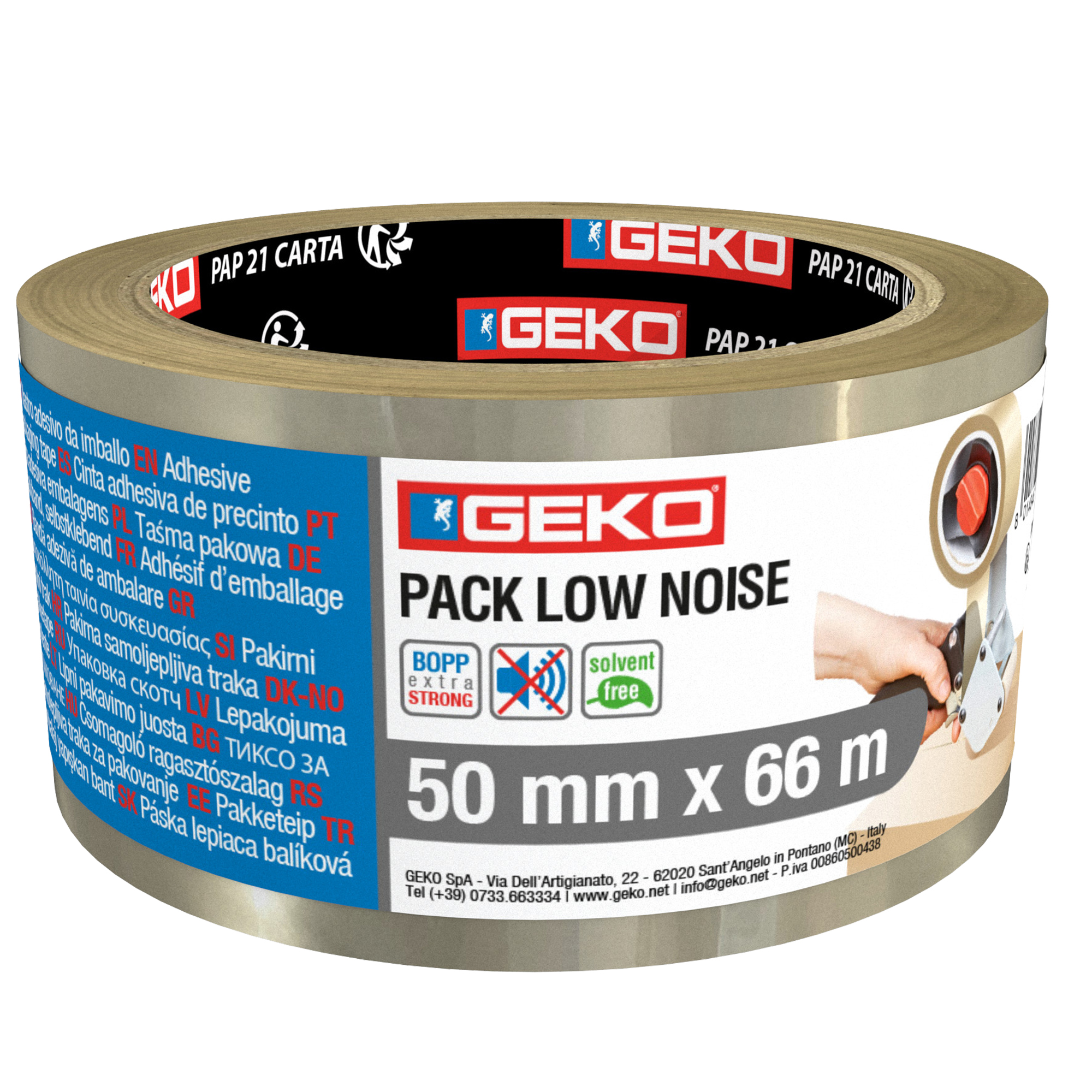 Nastro da imballo PP low noise 50mmx66mt trasparente …