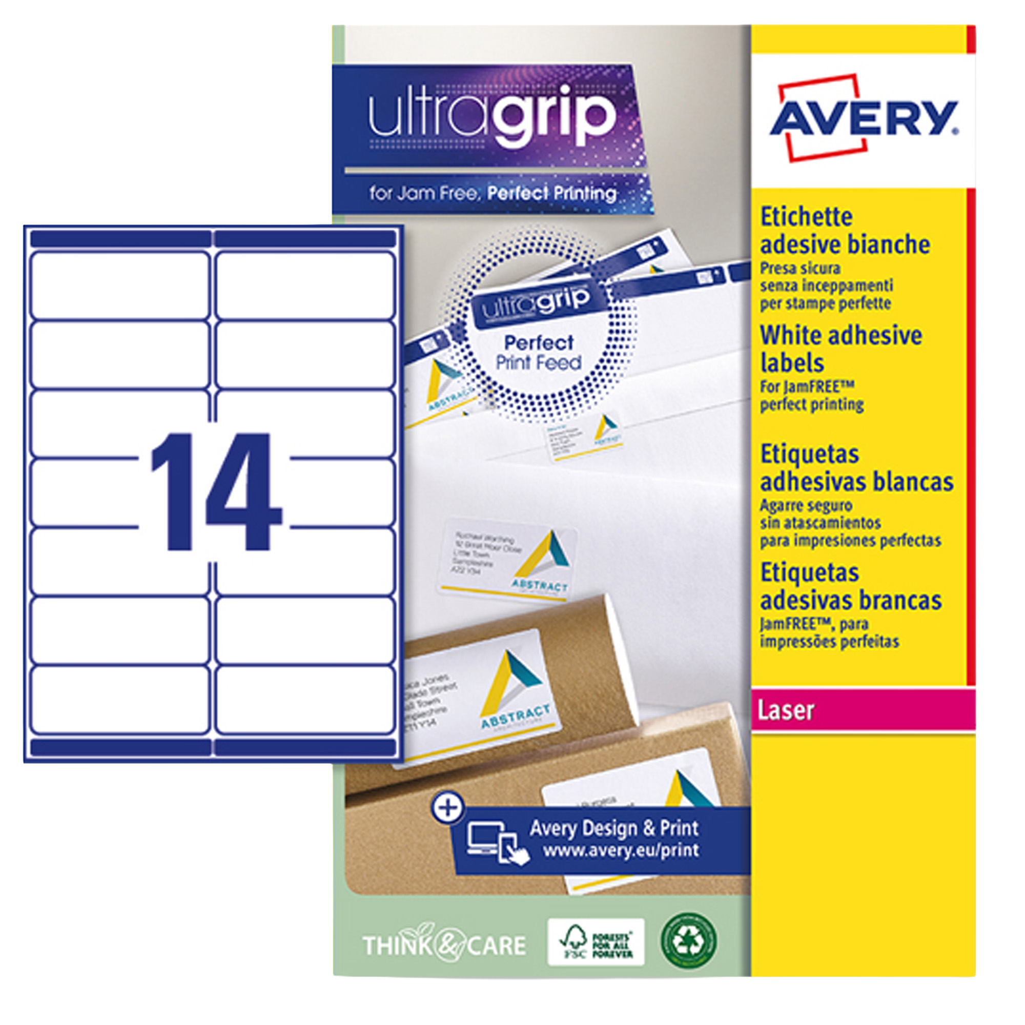 Etichette adesive L7163 - in carta - angoli …