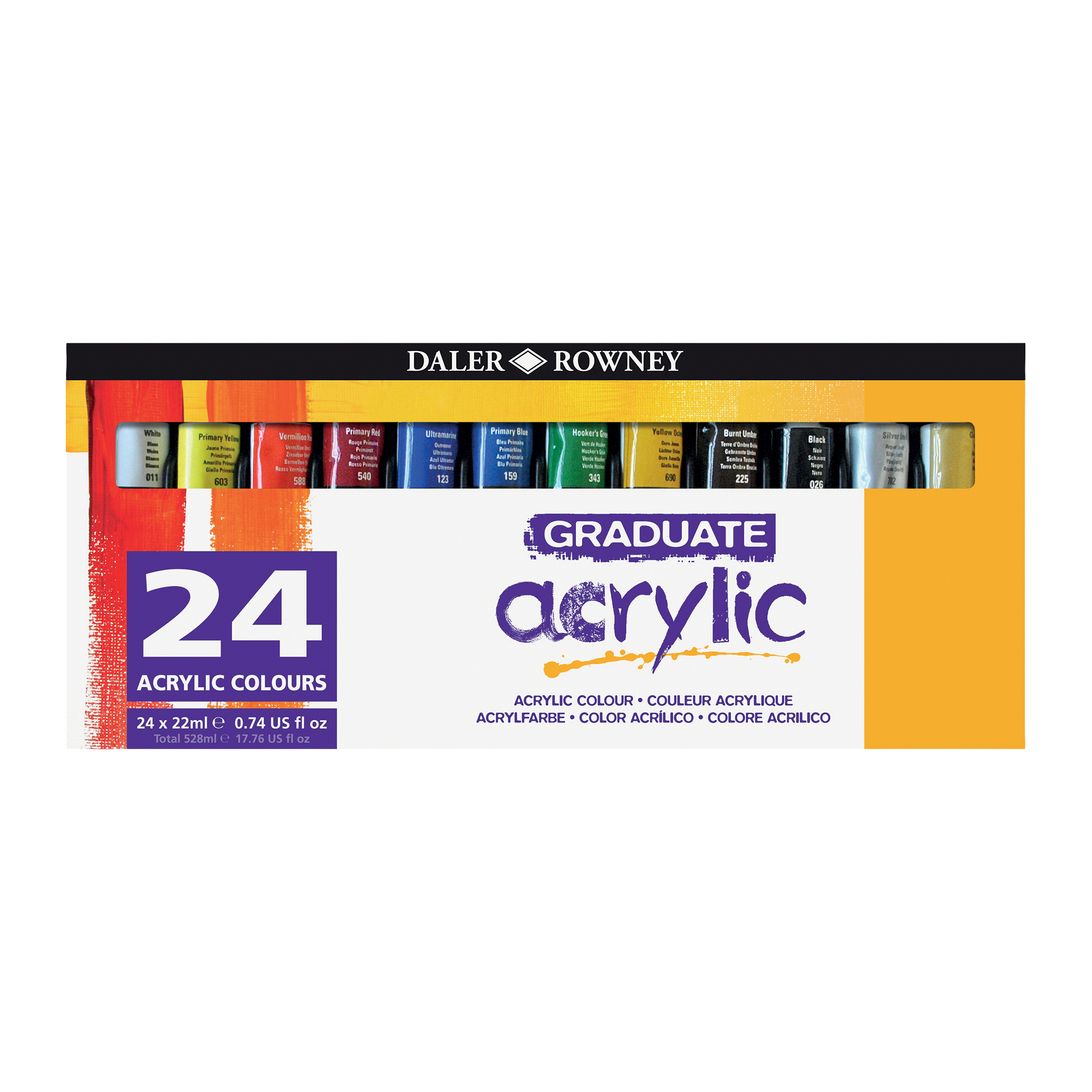Set 24 tubi 22ml colore acrilico fine Graduate …