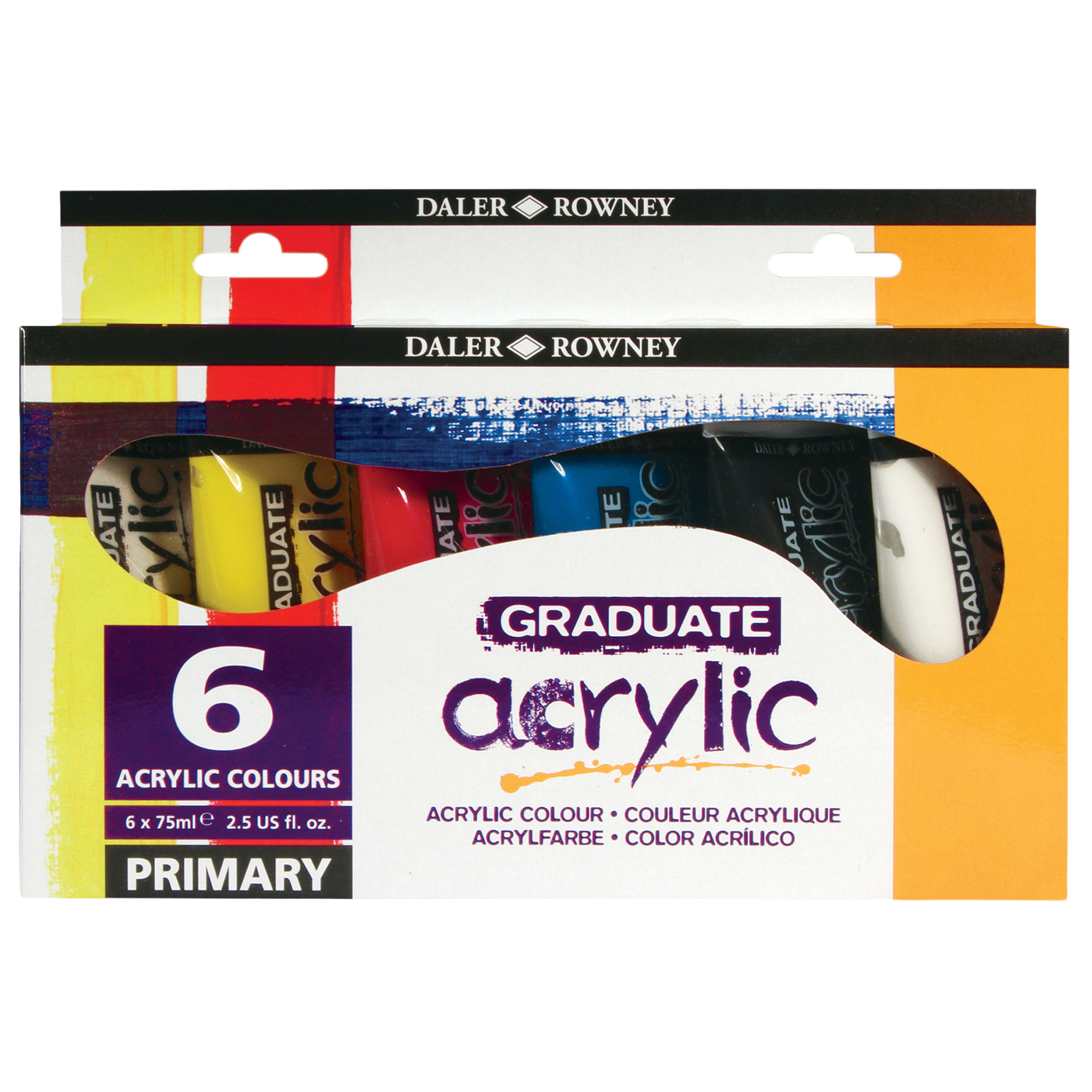 Set 6 tubi 75ml colore acrilico fine Graduate …