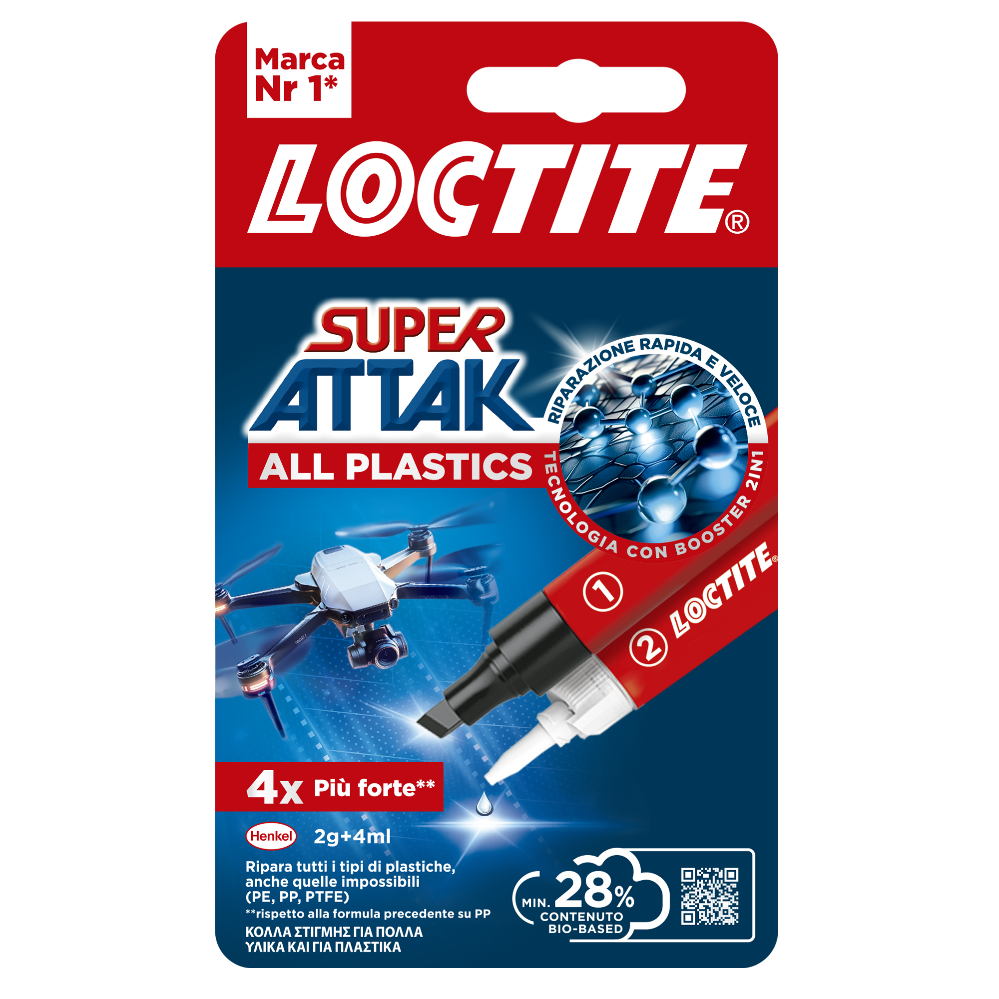 COLLA LOCTITE SUPER ATTAK All Plastics 2g + …