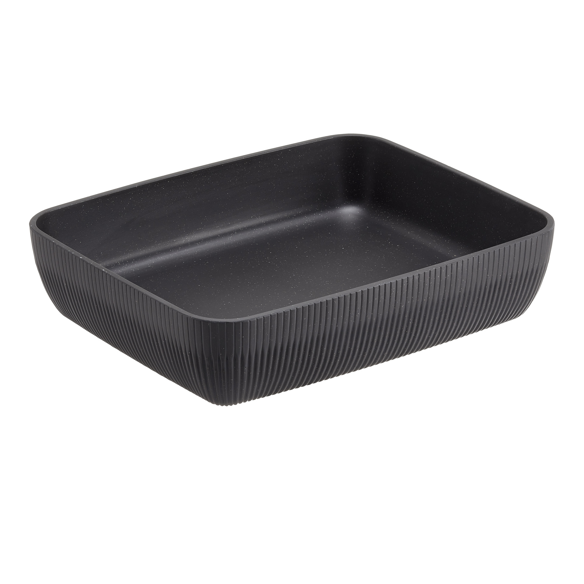 Vaschetta buffet Norway 32,5x26,5x7,5cm melamina antracite Leone