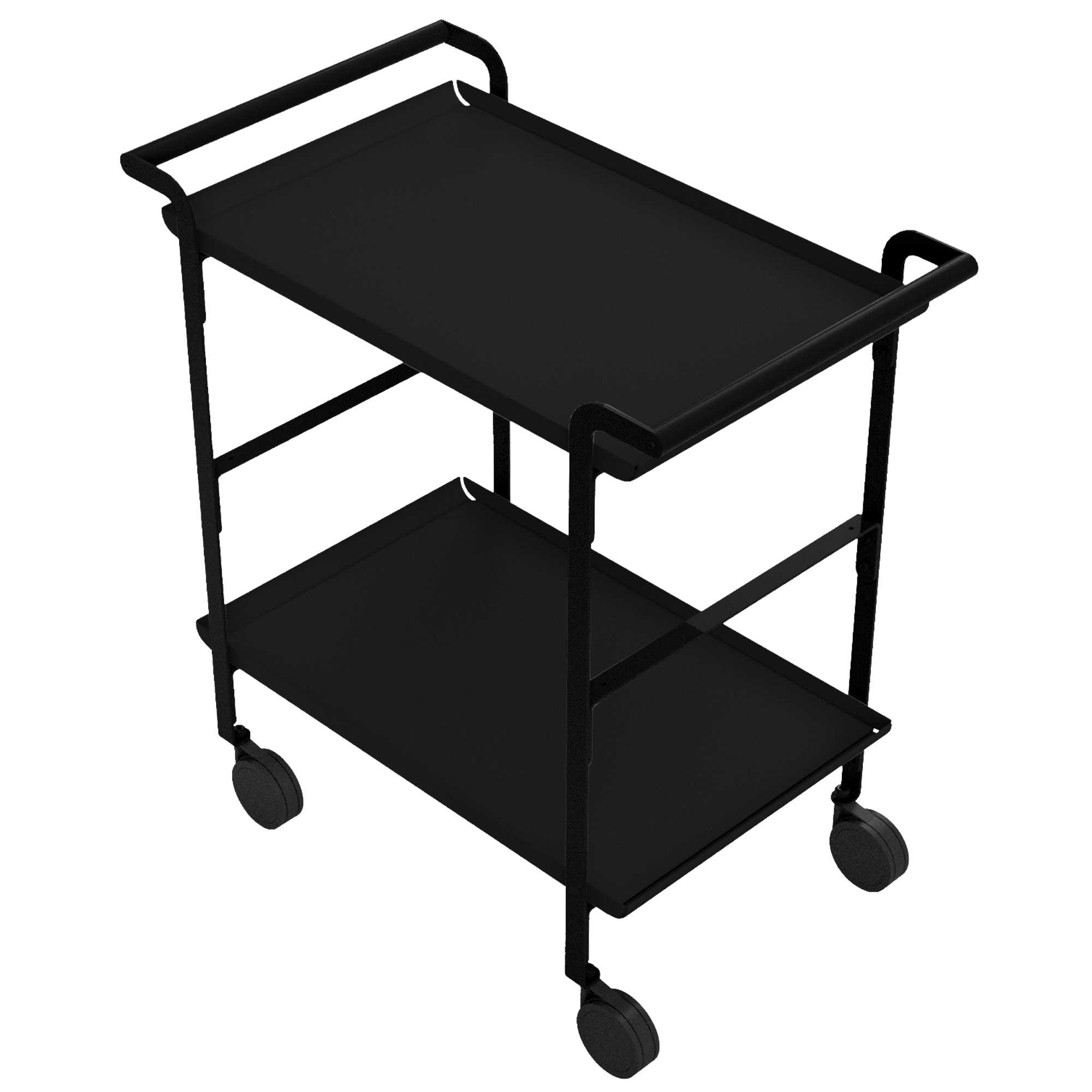 LINE'A carrello da servizio struttura nera - 2 …