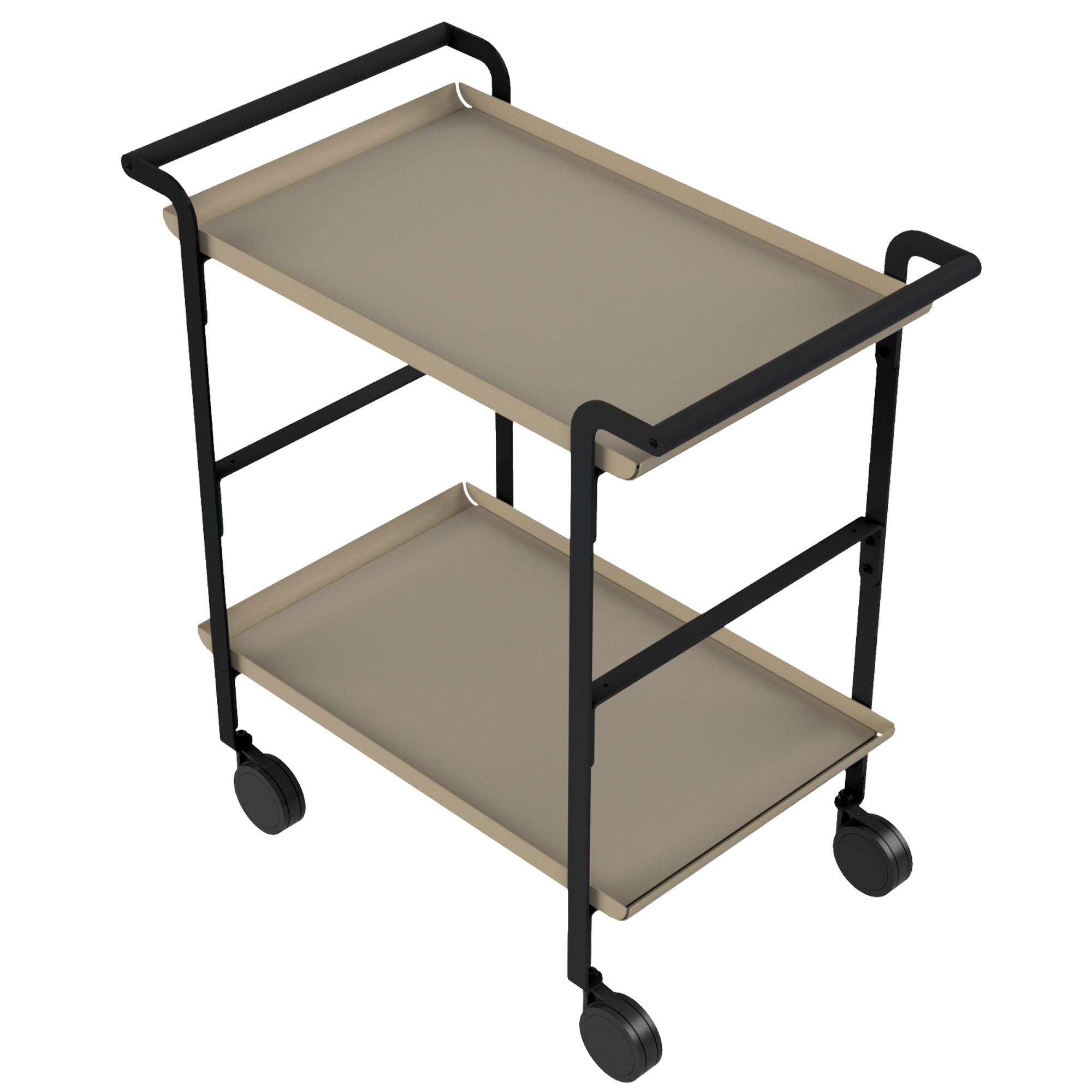 LINE'A carrello da servizio struttura nera - 2 …