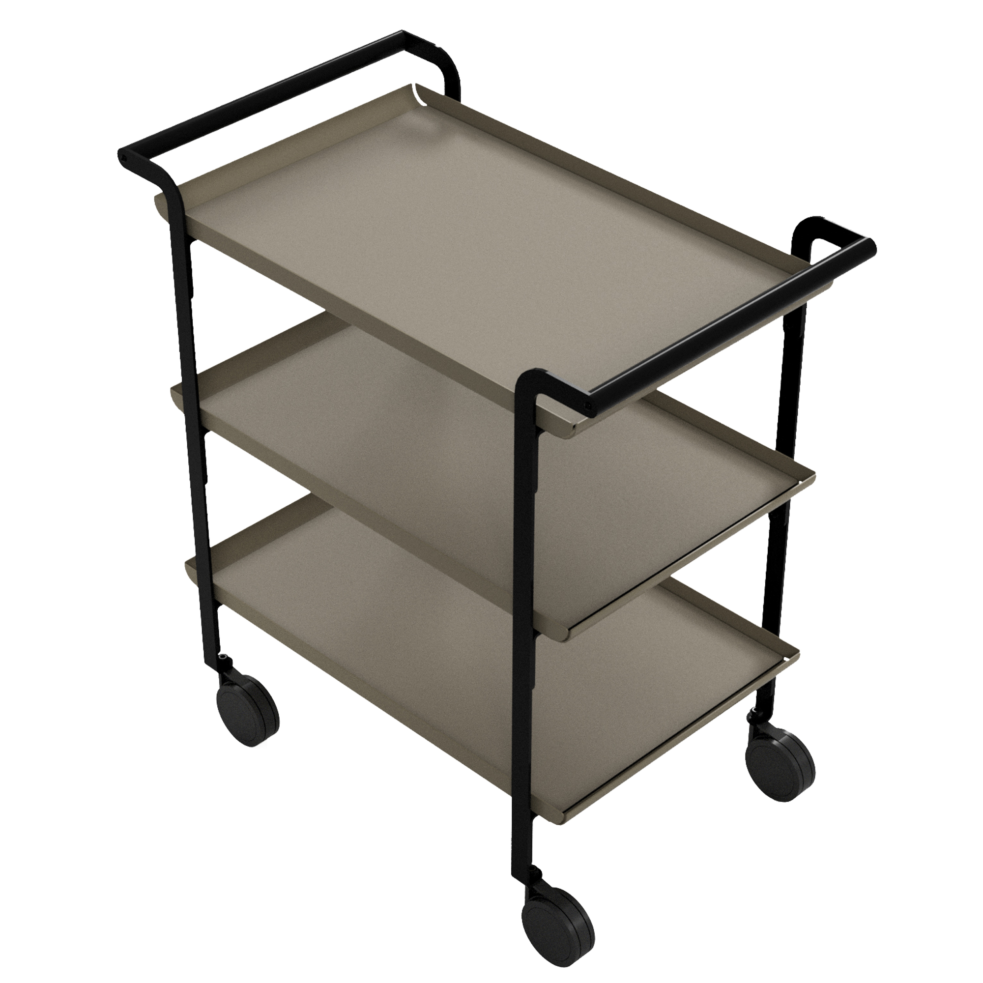LINE'A carrello da servizio struttura nera - 3 …