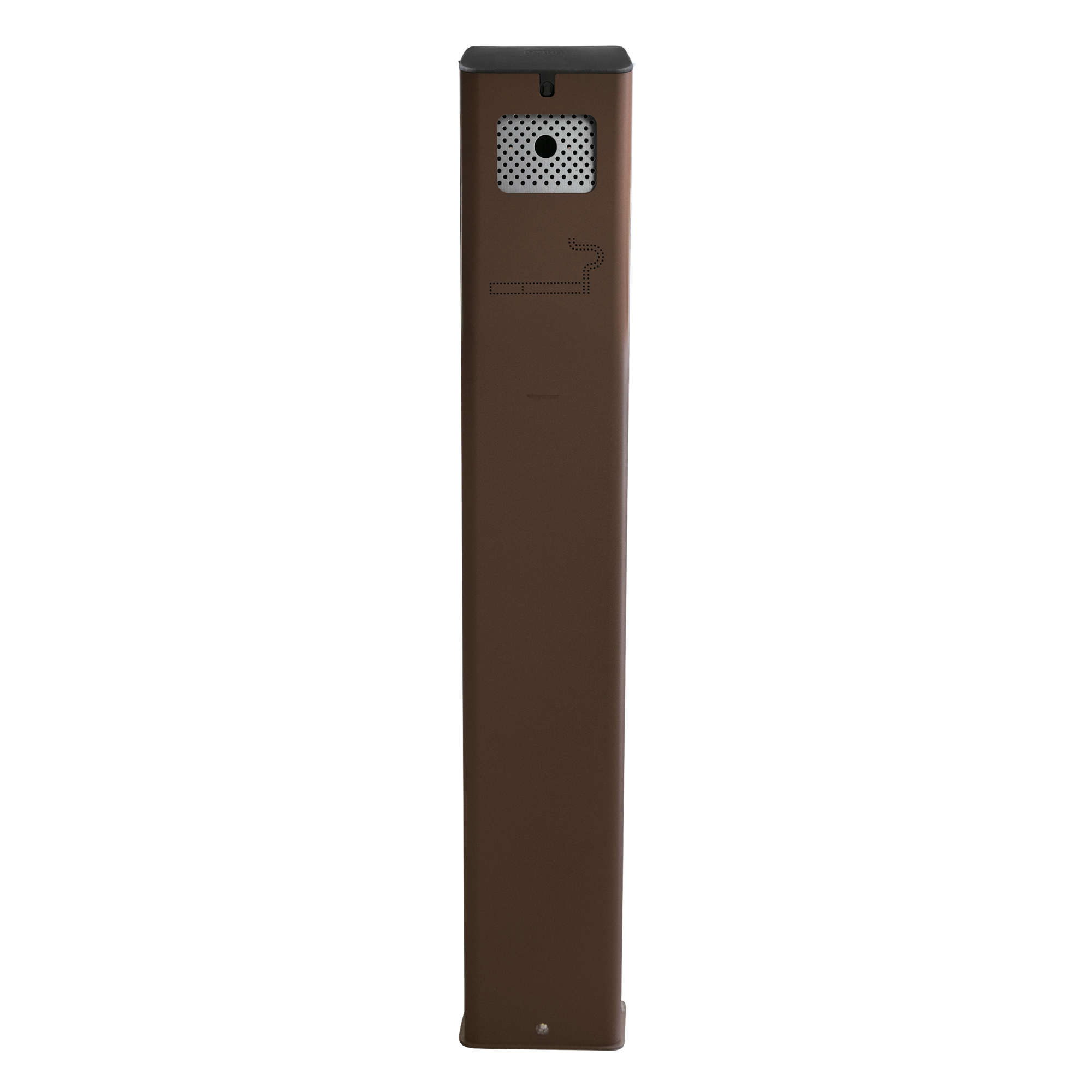 posacenere a colonna con serratura corten Stilcasa
