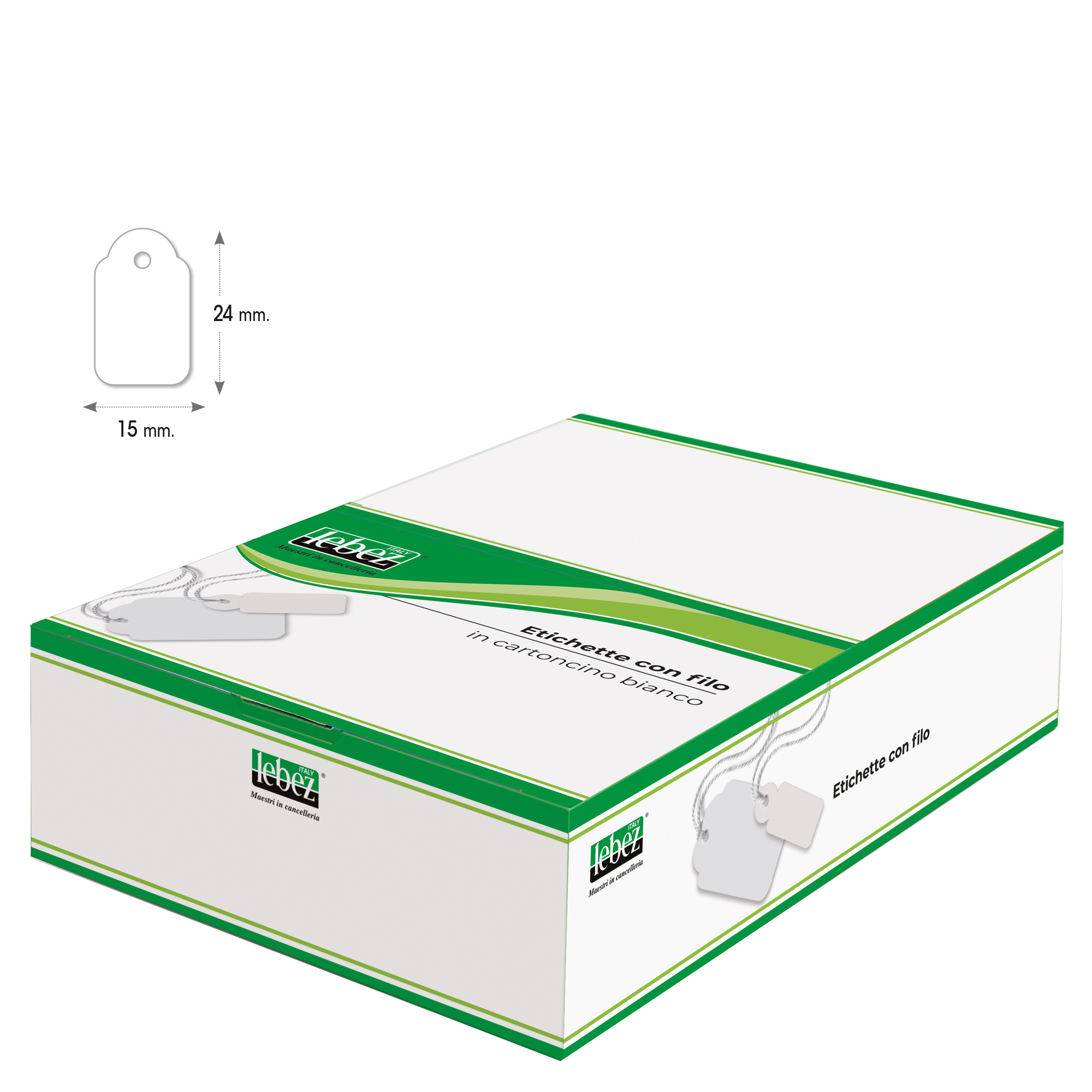 Etichette con filo A388 - 15 x 24 …