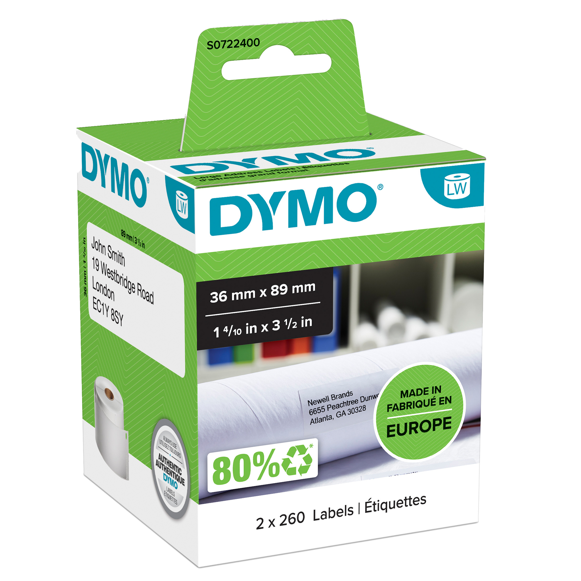 Rotolo 260 etichette LW 990120 - 36 x …