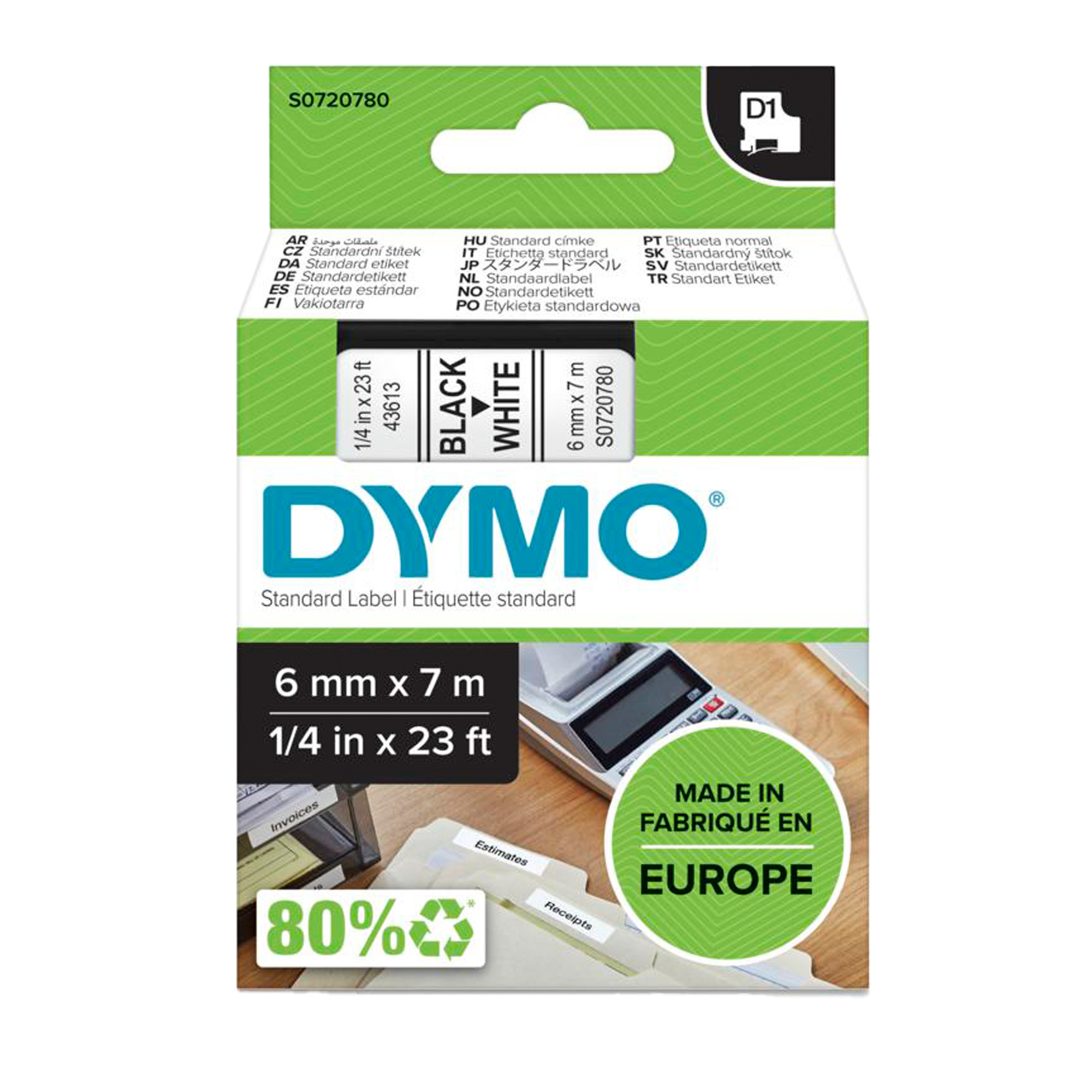 Nastro D1 standard 436130 - 6 mm x …