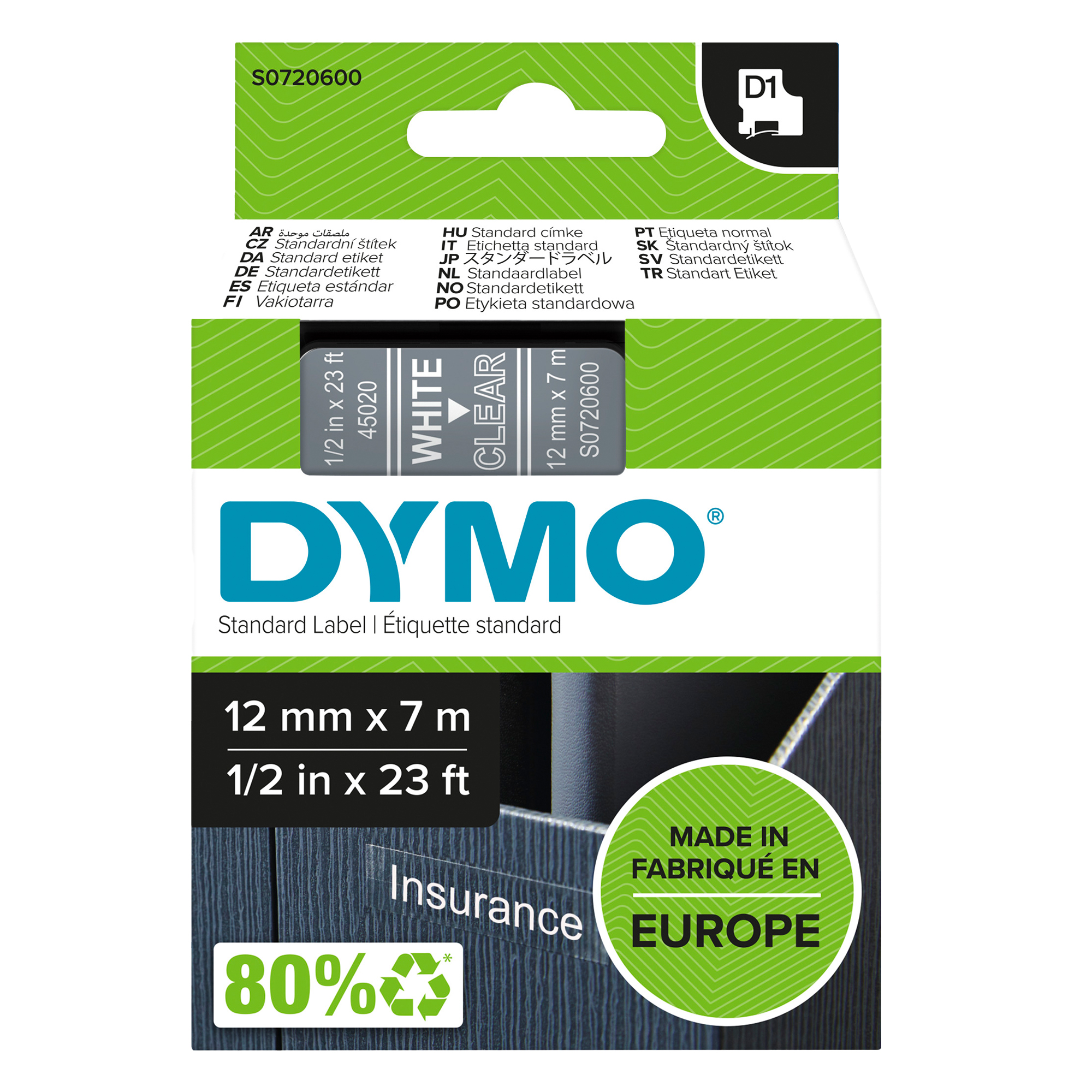 Nastro D1 standard 450200 - 12 mm x …