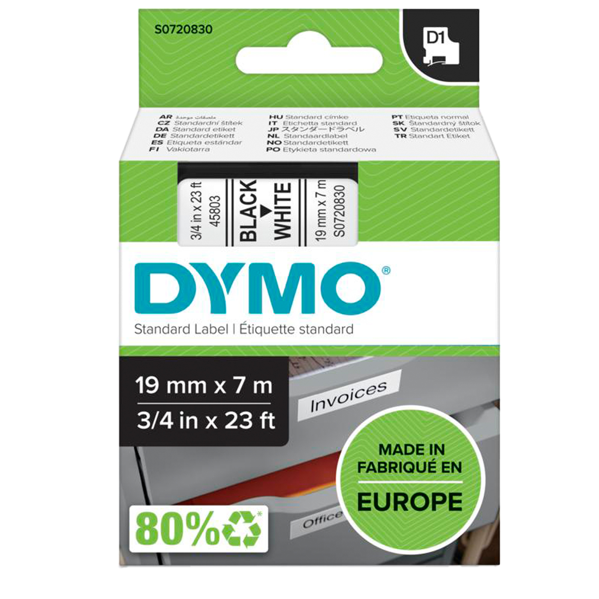 Nastro D1 standard 458030 - 19 mm x …