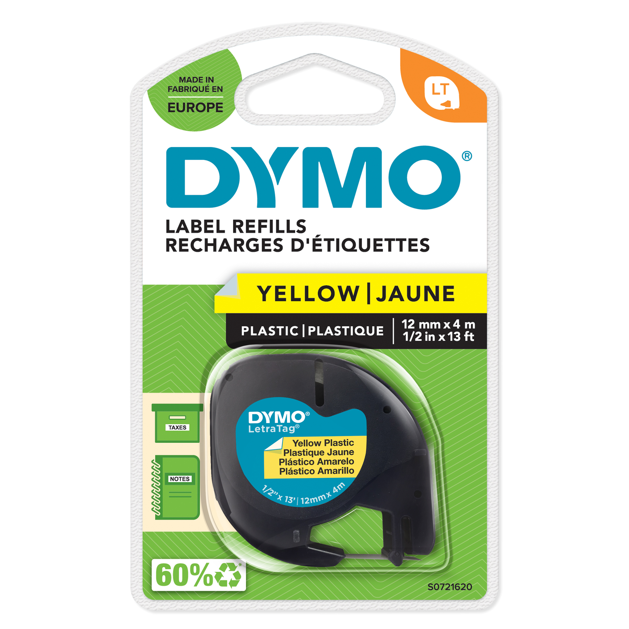 Nastro Letratag 912020 - 12 mm x 4 …