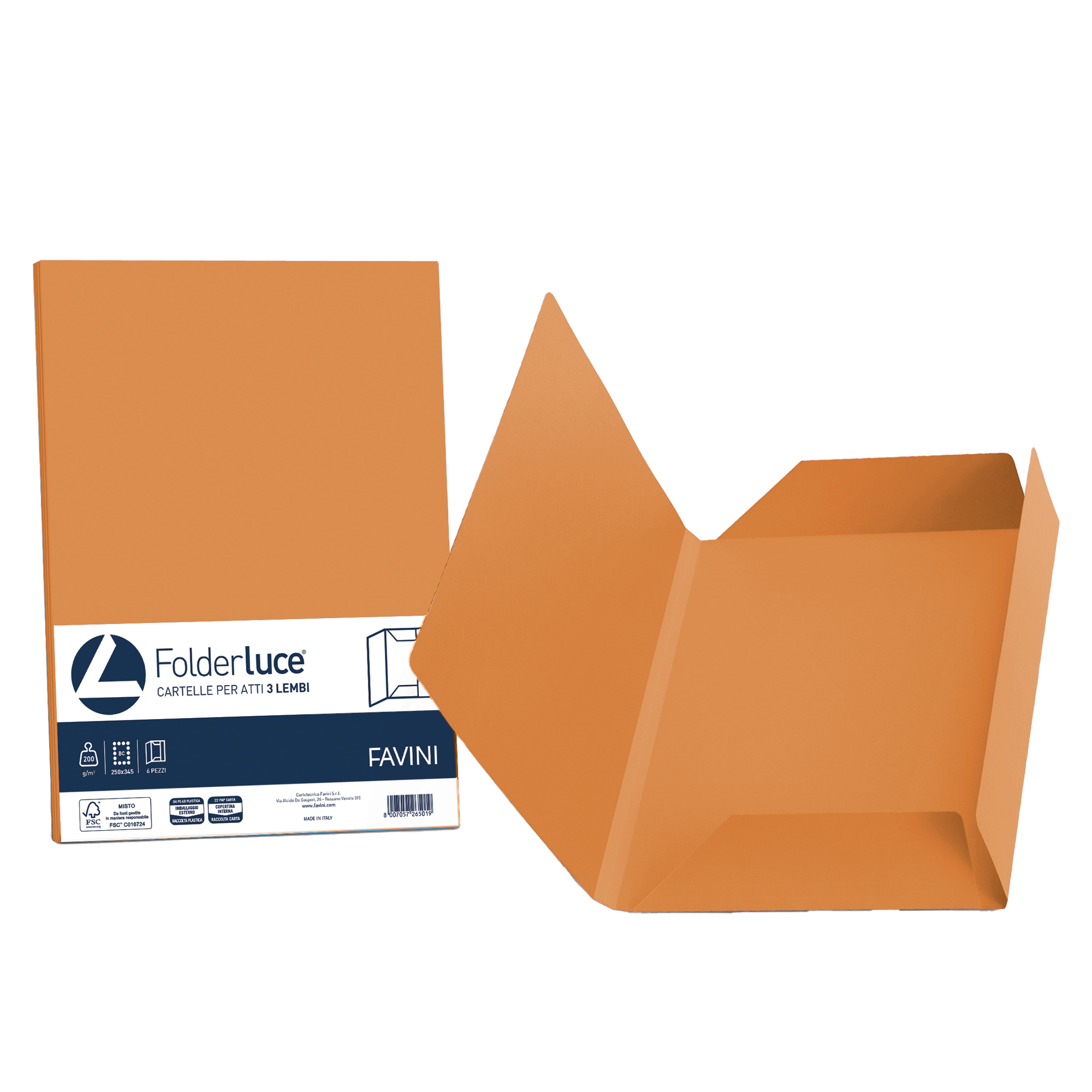 Cartellina 3 lembi Luce - 200 gr - …