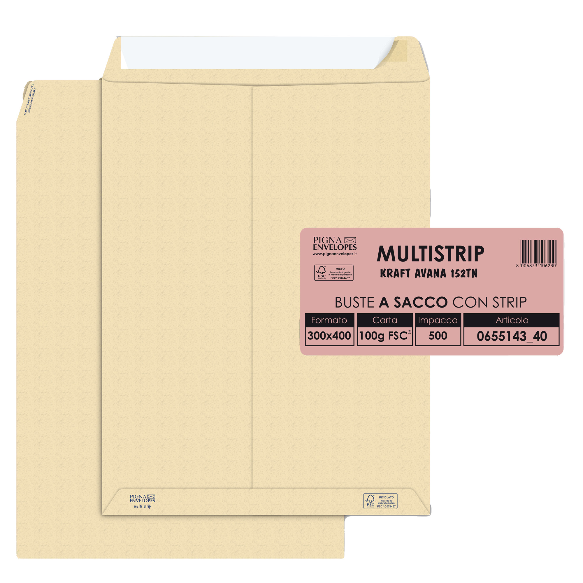Busta a sacco Multi Strip - strip adesivo …