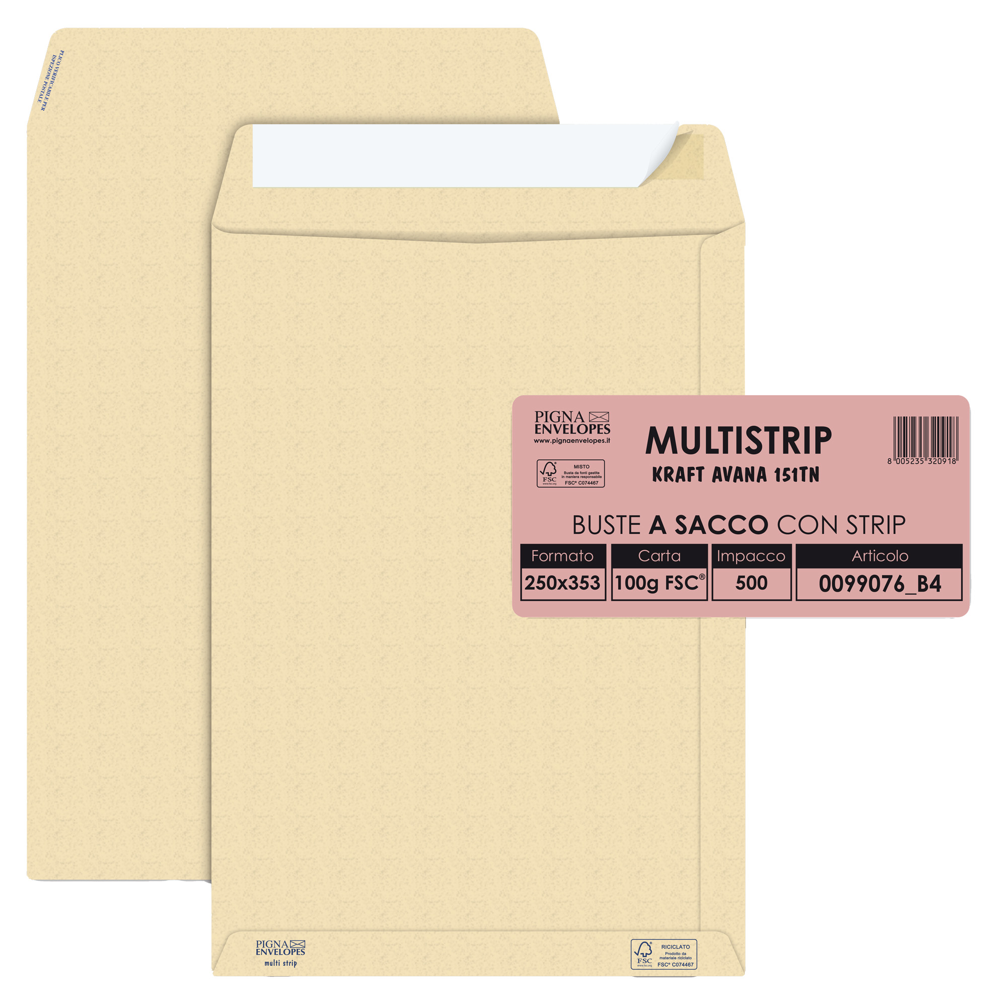 Busta a sacco Multi Strip - strip adesivo …