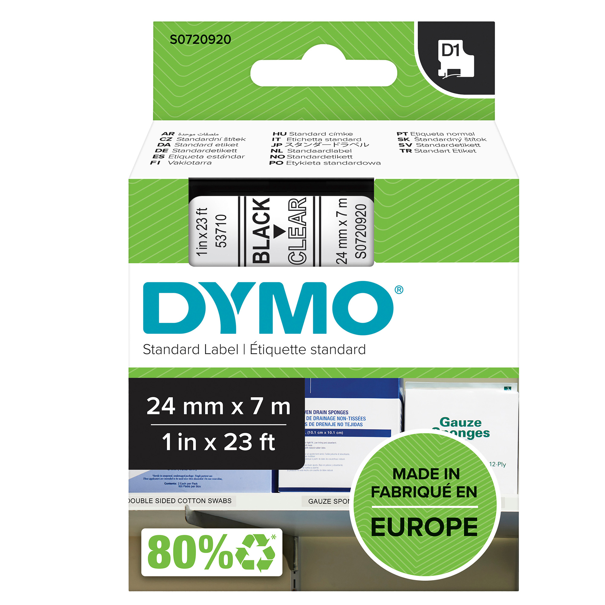 Nastro D1 standard 537100 - 24 mm x …