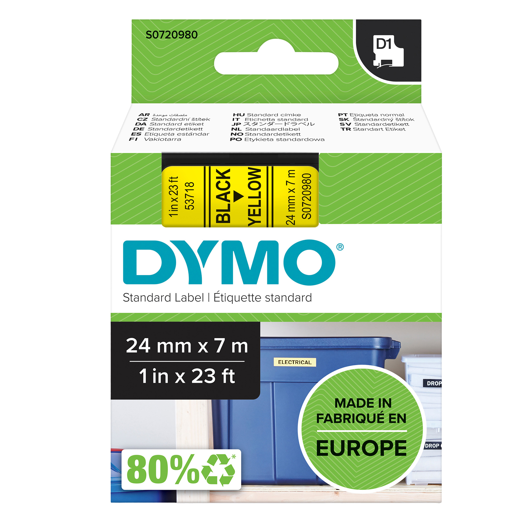 Nastro D1 standard 537180 - 24 mm x …