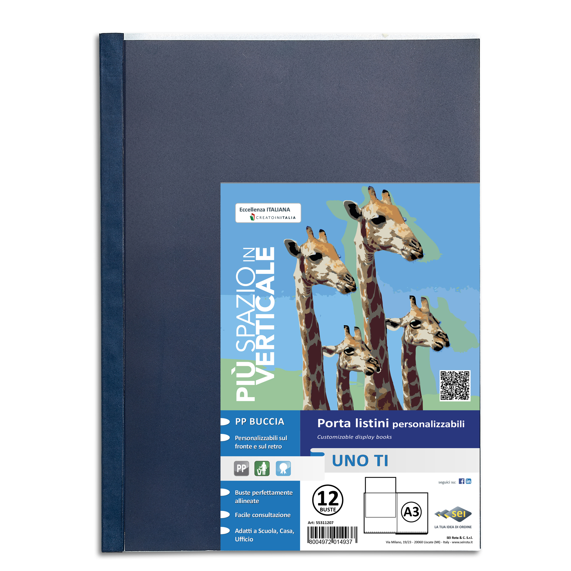 Portalistini personalizzabile Uno TI - 30x42 cm (libro) …