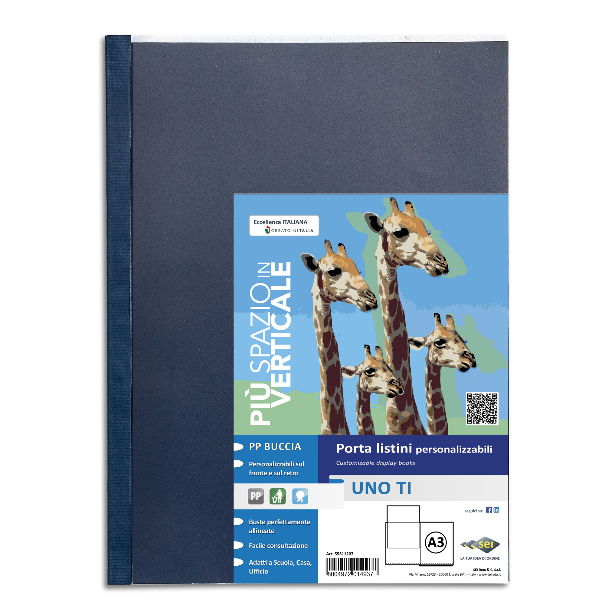 Portalistini personalizzabile Uno TI - 30x42 cm (libro) …