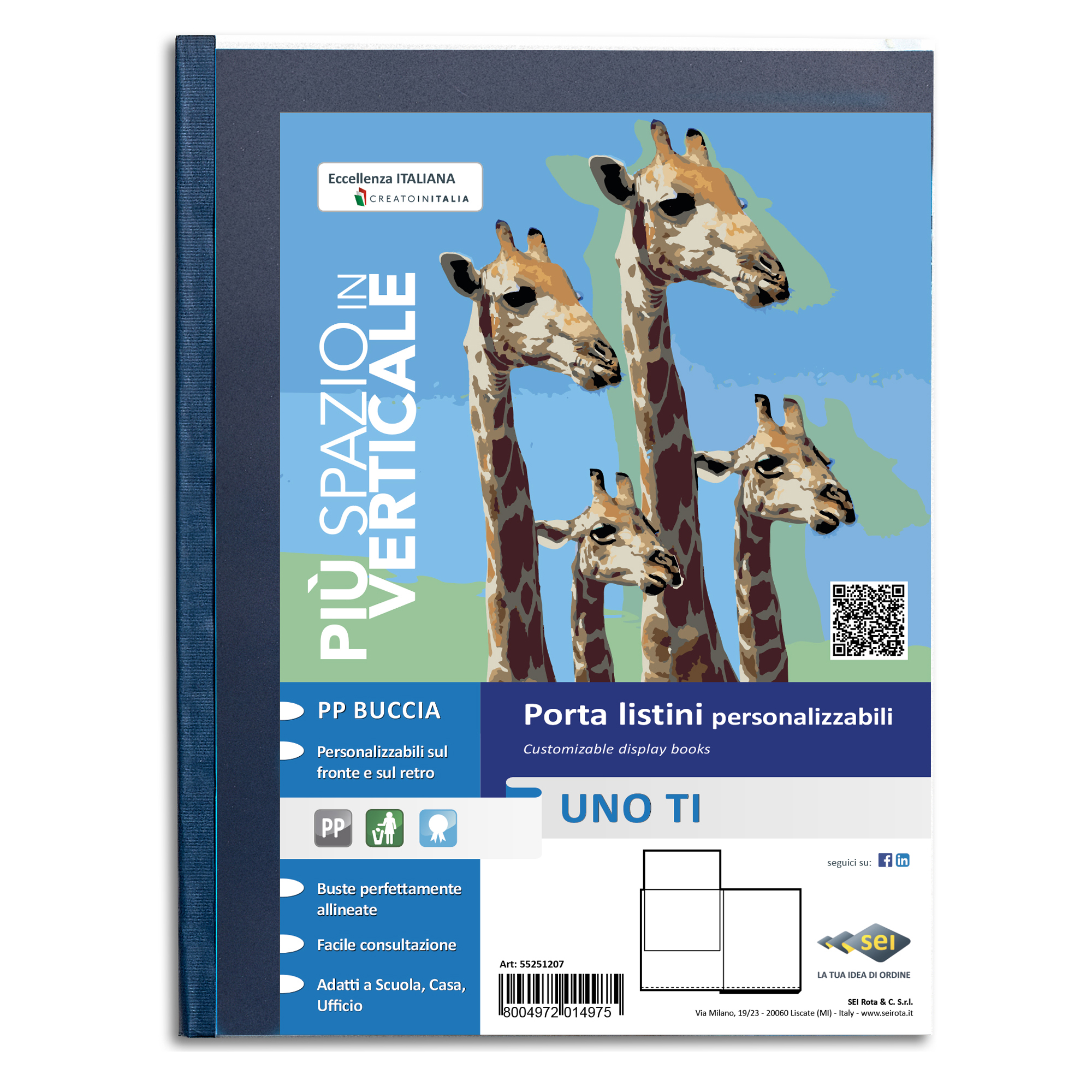 Portalistini personalizzabile Uno TI - 35x50 cm - …