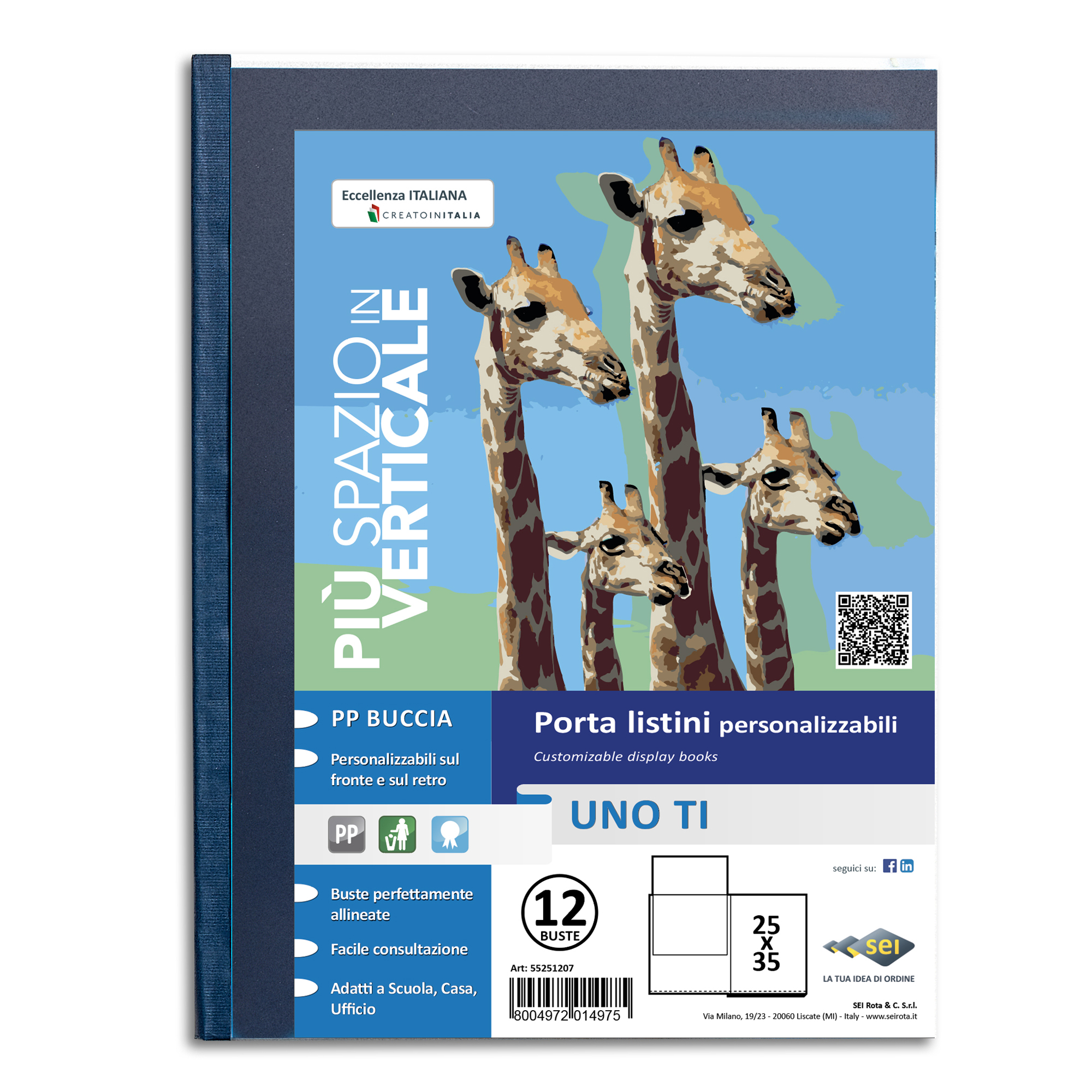 Portalistini personalizzabile Uno TI - 25x35 cm - …
