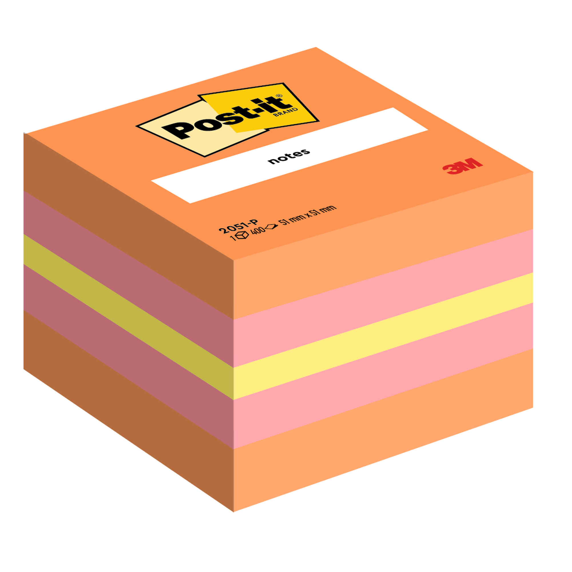 Foglietti riposizionabili colorati Post-it® Notes Minicubo 51x51 mm …