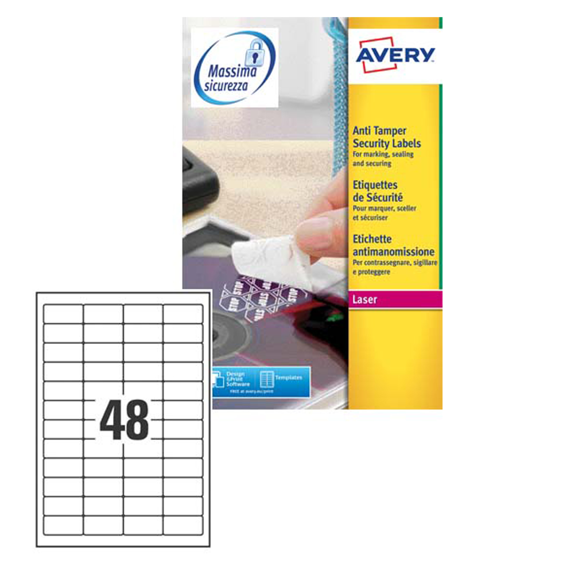 Etichette adesive L6113 - in poliestere - laser …