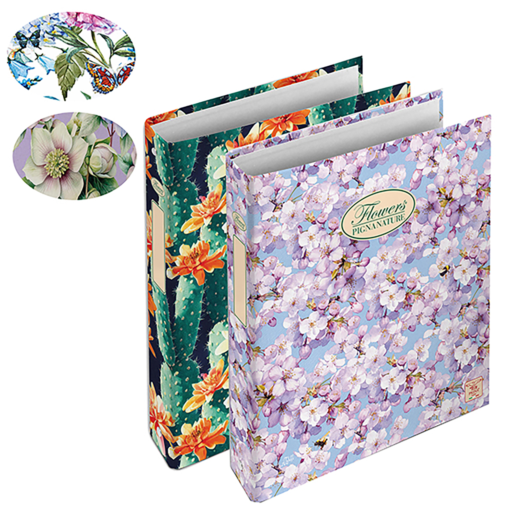 Raccoglitore Nature Flowers - A4 - cm 4 …